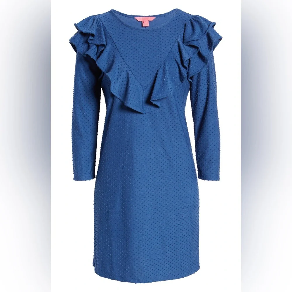 Lilly Pulitzer Phelby Dress in Oyster Bay Navy Size M NWT - Picture 9 of 11